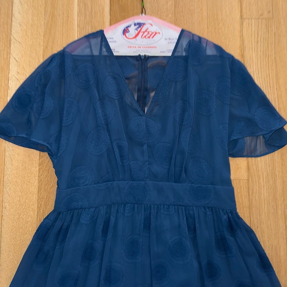 Anthropologie Blue Midi Dress - Picture 3 of 9